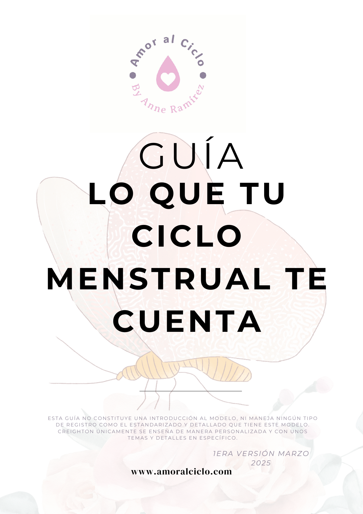 Portada de la guía Descubre lo que tu Ciclo Menstrual te Cuenta de Amor al Ciclo